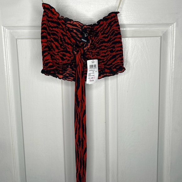 Windsor NWT!! Coord Zebra print 2 piece set with crop top and wide leg pants - Picture 2 of 12